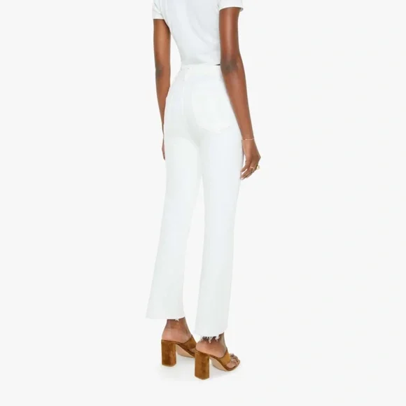 Mother The Hustler Ankle Fray Jeans in White -size 30 - NWT - Picture 4 of 8